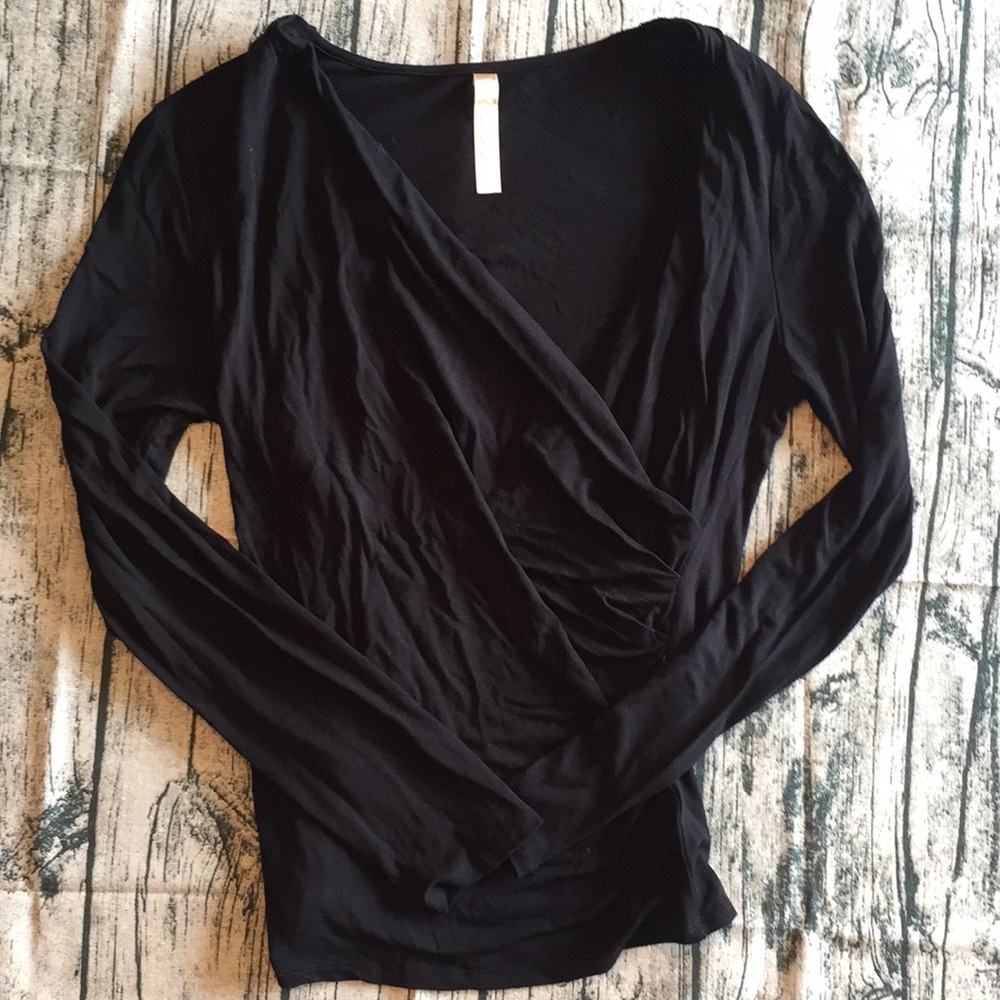 Black long sleeve top